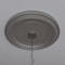 Ekena Millwork PVC Medallion (Canopies up to 13 1/2"), 22"OD x 3 1/2"ID x 1 1/2"P, Metallic Silver Metallic CMP22TRCSV - alternate 6